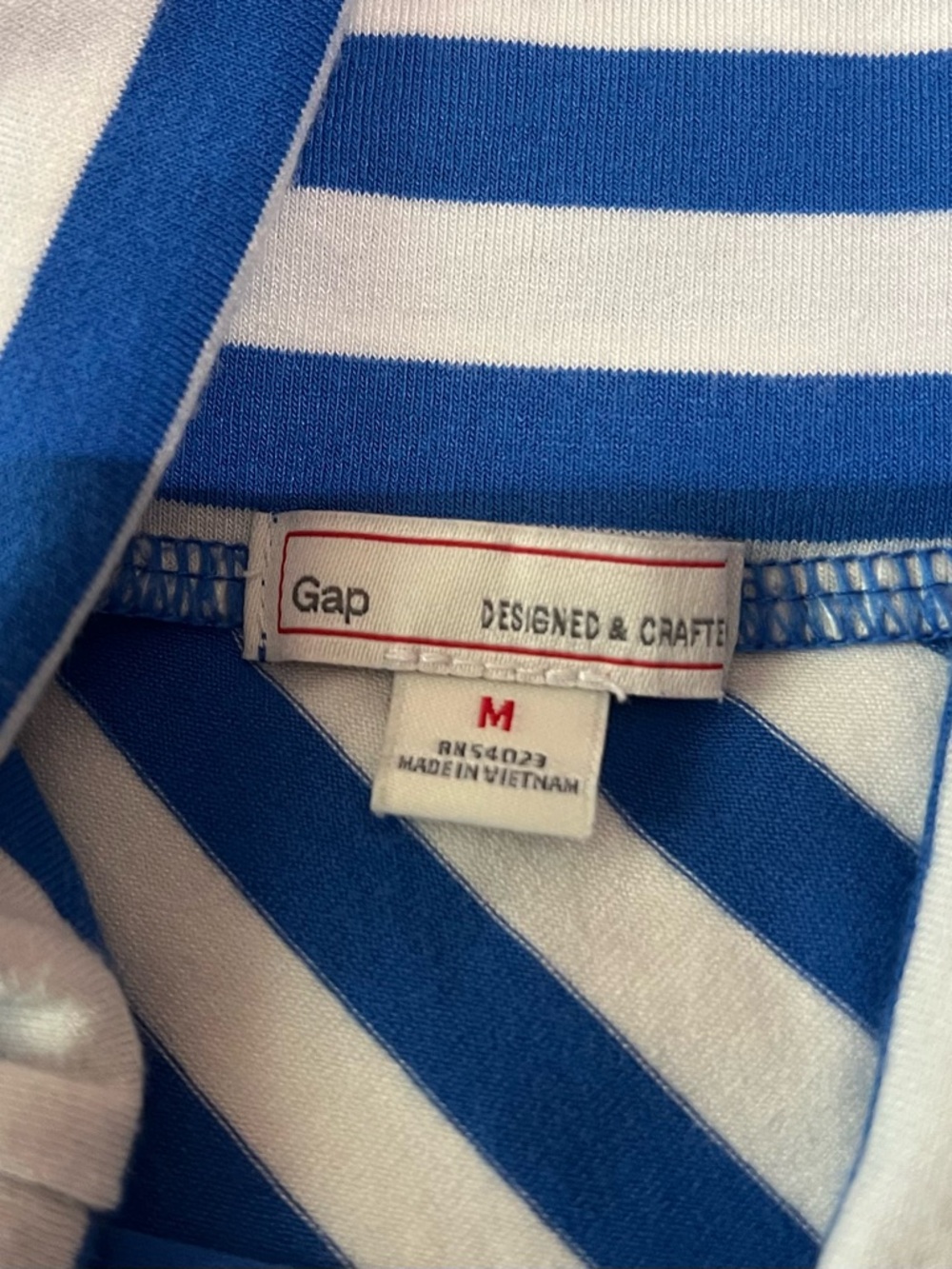GAP maxi Skirt Covertible Dress Striped Nautical Jersey Stretch Beachy Summer M - Picture 5 of 6